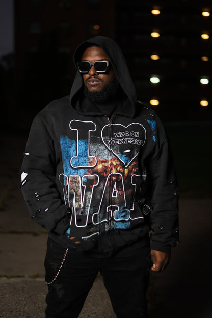 I love war hoodie "Black"