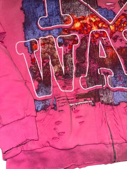 I love War hoodie "Pink"