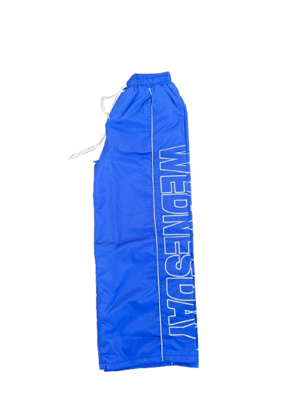 Blue and White nylon sweats
