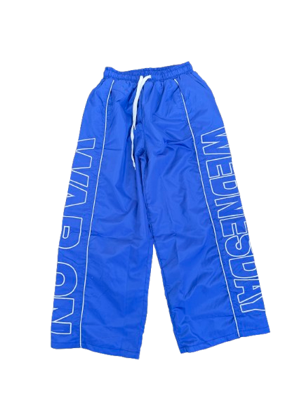 Blue and White nylon sweats